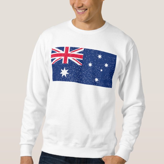 Sudadera Bandera de Australia, vintage (Anverso)