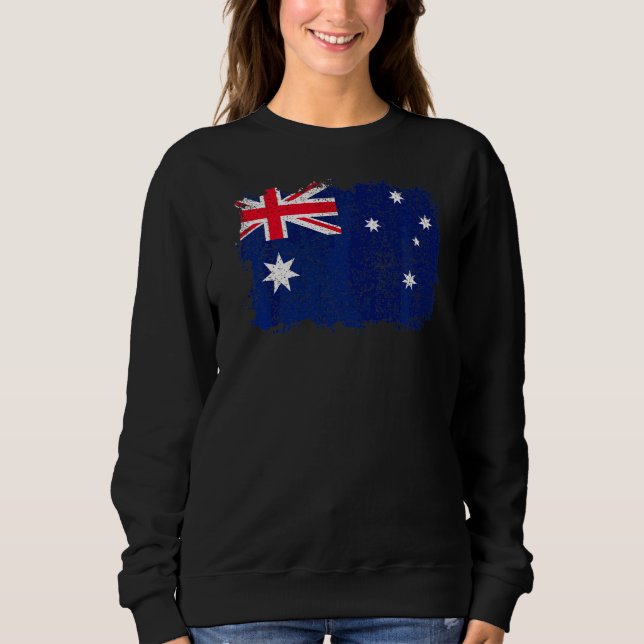 Sudadera Bandera de Australia vintage (Anverso)