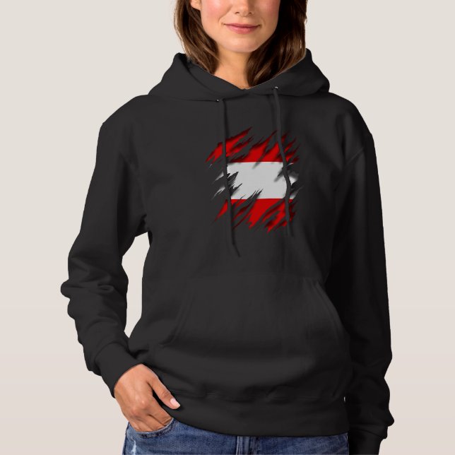 Sudadera Bandera de Austria (Anverso)