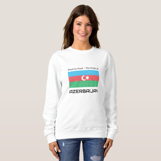 Sudadera Bandera de Azerbaiyán (Anverso completo)