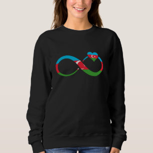 Sudadera Bandera de Azerbaiyán infinita raíces azerbaiyanas