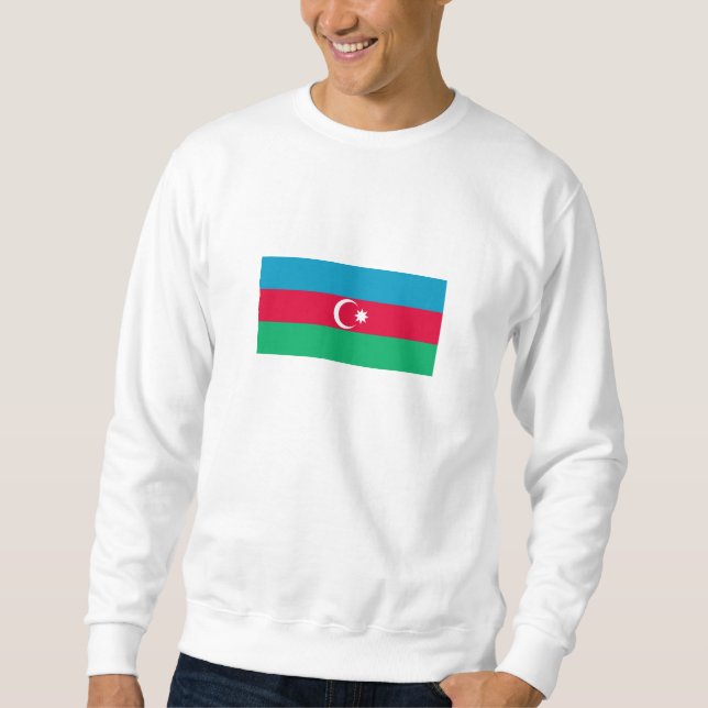 Sudadera Bandera de Azerbaiyán Patriótica (Anverso)