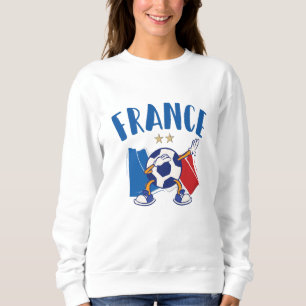 Sudadera Bandera de baloncesto de Francia 2 estrellas