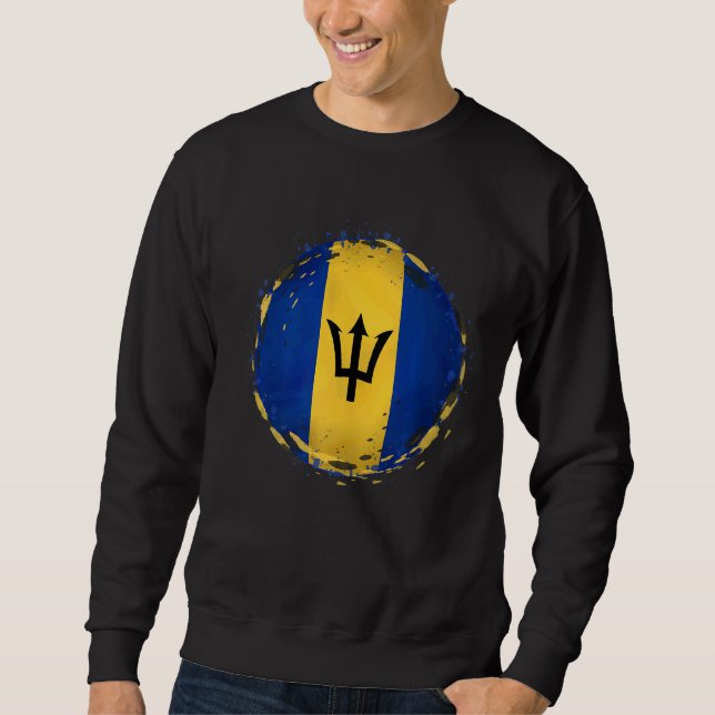 Sudadera Bandera de Barbados (Anverso)