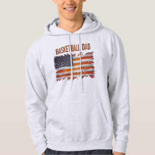 Sudadera "Bandera de Básquetbol Papá - Audaz Diseño Deporti