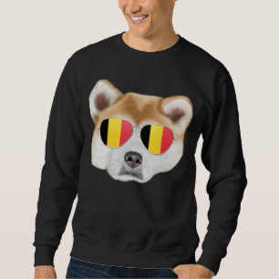 Sudadera Bandera de Bélgica Akita Bélgica Bolsillo