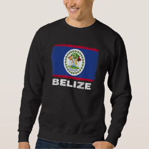 Sudadera Bandera de Belice apoya a los beliceños hombres mu