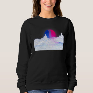 Sudadera Bandera de Bi Sunset en el Bisex estético de los a