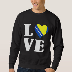 Sudadera Bandera de Bosnia Herzegovina Balcanes Bosnia