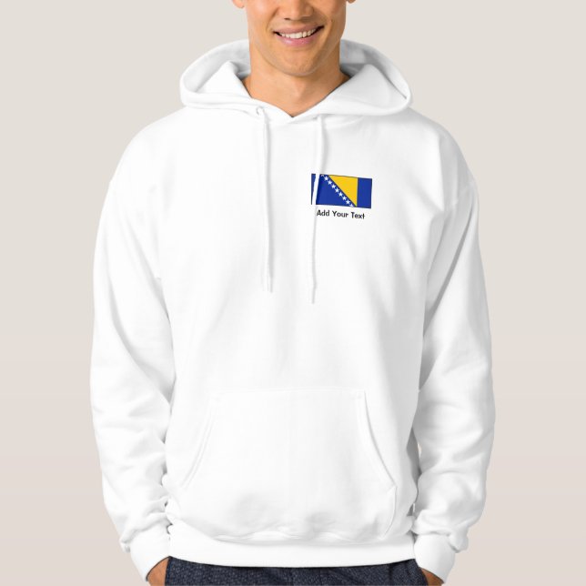 Sudadera Bandera de Bosnia y de Herzegovina (Anverso)