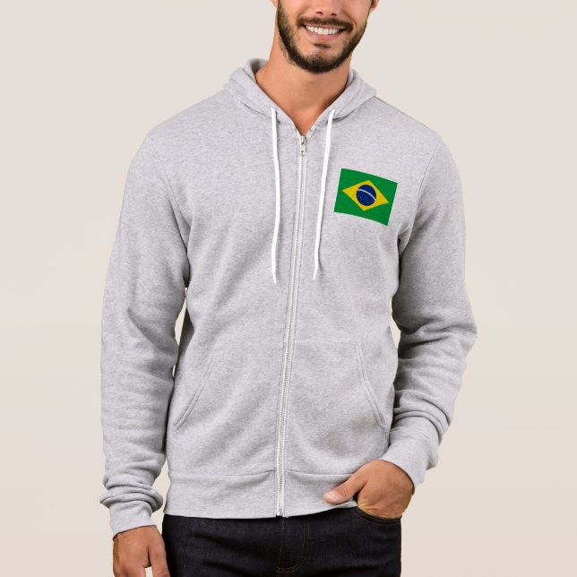 Sudadera Bandera de Brasil (Anverso)