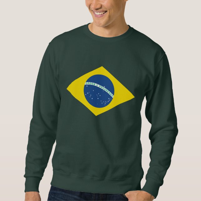 Sudadera Bandera de Brasil (Anverso)