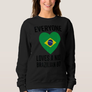 Sudadera Bandera de Brasil a todo el mundo le gusta un buen