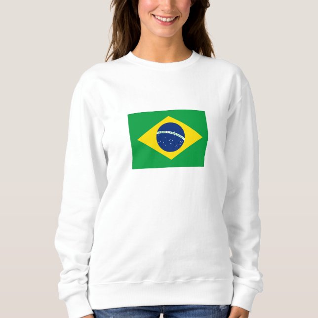 Sudadera Bandera de Brasil Patriótica (Anverso)