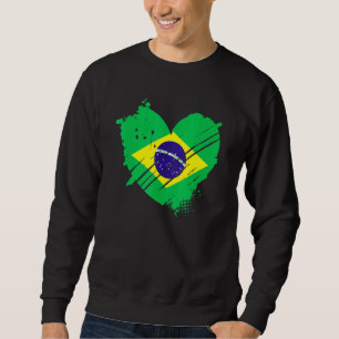 Sudadera Bandera De Brasil Que Me Encanta Es En Mi Adn Para