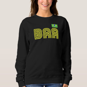 Sudadera Bandera de Brasil Retro País Internacional Pri