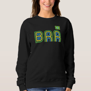 Sudadera Bandera de Brasil Retro País Internacional Pri