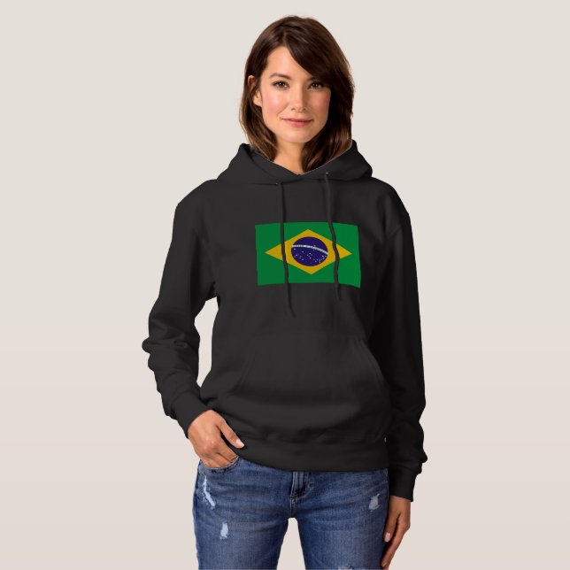 Sudadera Bandera de Brasil tira y afloja (Anverso completo)