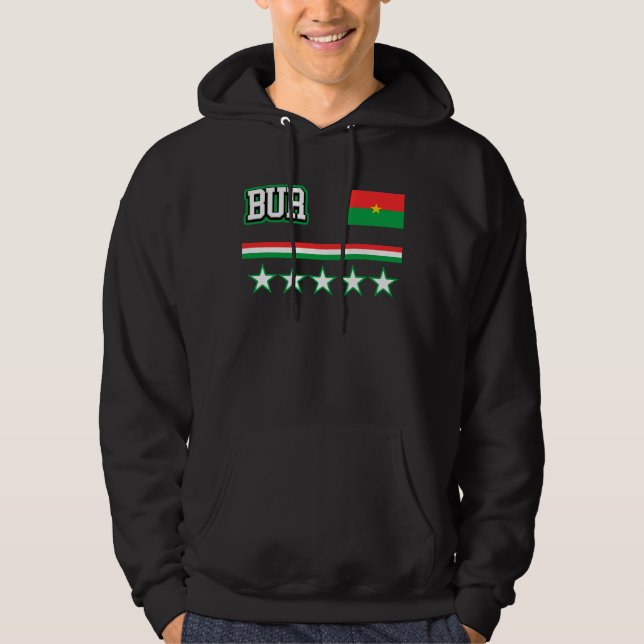 Sudadera Bandera de Burkina Faso (Anverso)