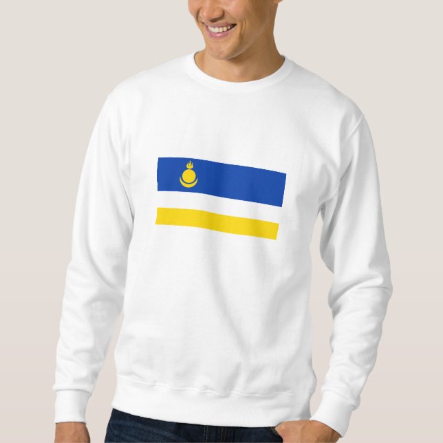 Sudadera Bandera de Buryatia Patriótica (Anverso)