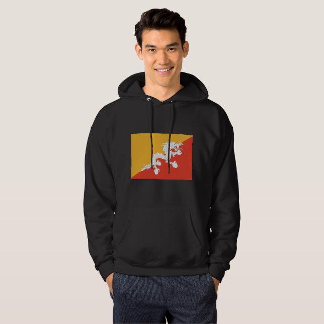 Sudadera Bandera de Bután (Anverso completo)