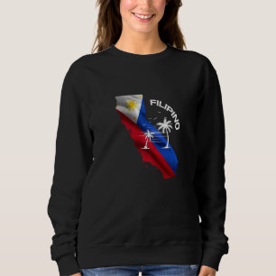 Sudadera Bandera de California Filipina Recuerdo Filipino H