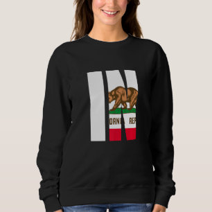 Sudadera Bandera de California Indiana en las ciudades y St