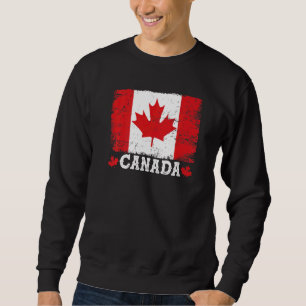 Sudadera Bandera de Canadá de hoja de arce canadiense de vi