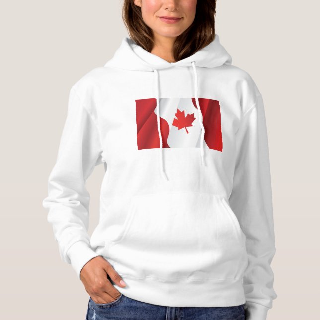 Sudadera Bandera de Canadá de hojas de maíz (Anverso)