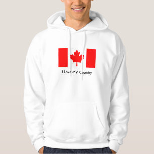 Sudadera Bandera de Canadá El MUSEO Zazzle I Love MY Countr
