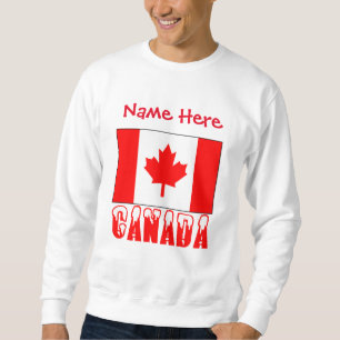 Sudadera Bandera de Canadá Personalizada