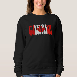 Sudadera Bandera de Canadá Recuerdo de Vacaciones Canadiens