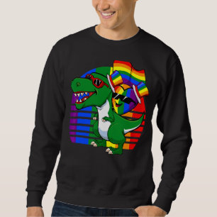Sudadera Bandera De Carro Arcoiris Lgbt Q Retro Rex Gay Pri
