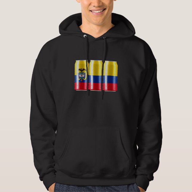 Sudadera Bandera De Cerveza De Colombia En Una Caña - Poder (Anverso)