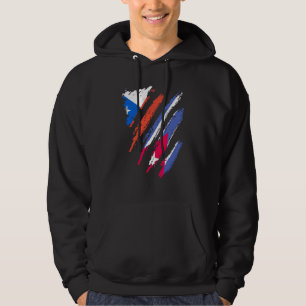 Sudadera Bandera de Chile Cuba Crece Patriota País Rayas
