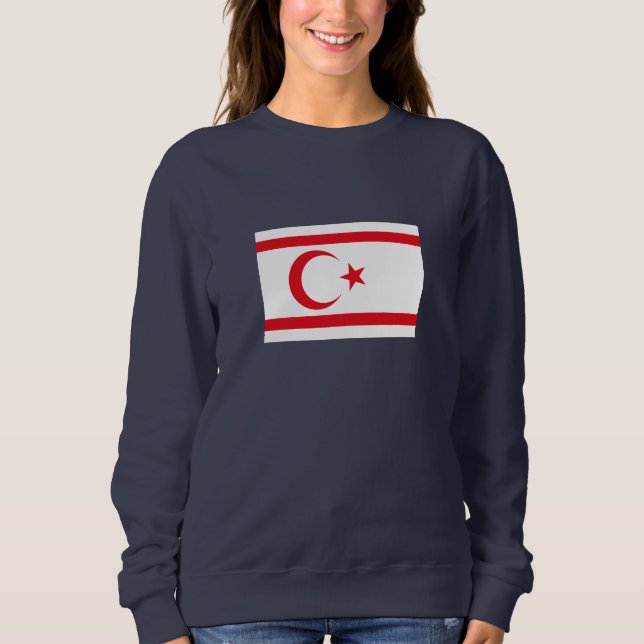 Sudadera Bandera de Chipre del Norte (Anverso)