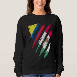 Sudadera Bandera de Colombia Cultivada en México Patriota P