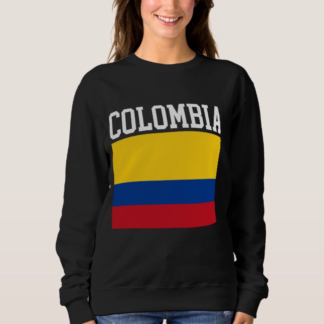 Sudadera BANDERA DE COLOMBIA DEPORTES ATLETÓTICOS Hombres M (Anverso)