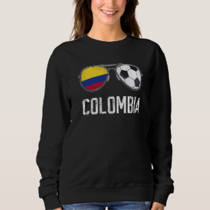 Sudadera Bandera de Colombia y hincha colombiano de vidrio
