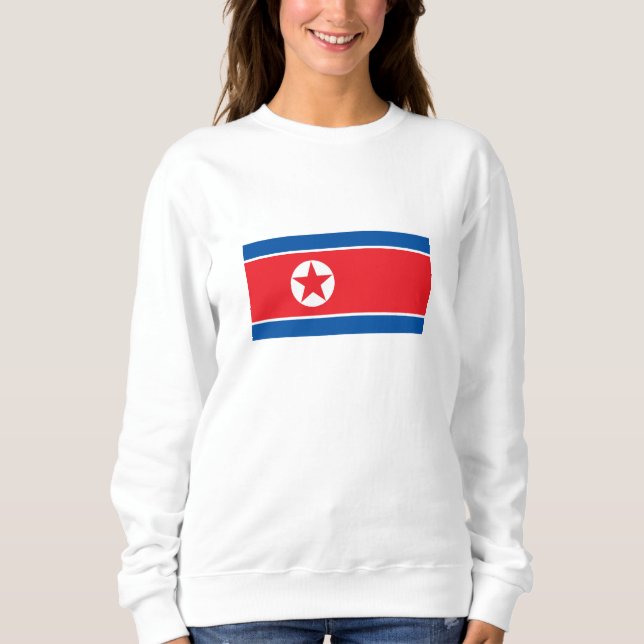 Sudadera Bandera de Corea del Norte (Anverso)