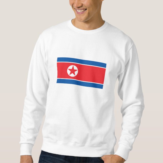Sudadera Bandera de Corea del Norte (Anverso)