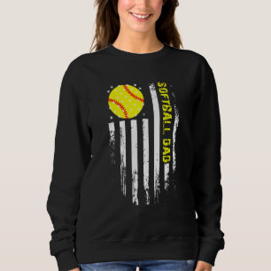Sudadera Bandera de cosecha de baloncesto Papá Vintage Usa