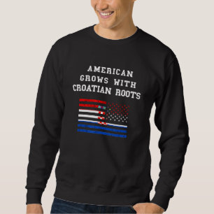 Sudadera Bandera de Croacia Estados Unidos Norteamericano c