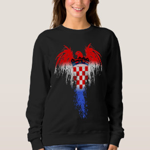 Sudadera Bandera de Croacia Hrvatska Sokol Hawk Eagle