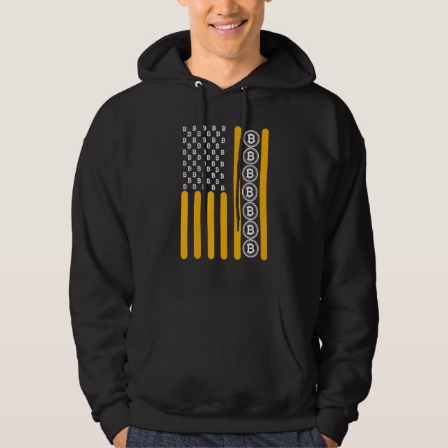 Sudadera Bandera de Crypto Bitcoin Cryptocurrency Blockchai (Anverso)