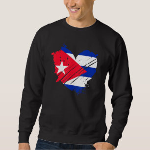 Sudadera Bandera de Cuba Amo Cuba Está en mi ADN Para Cuban