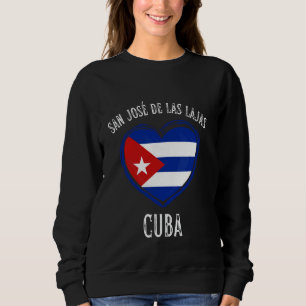 Sudadera Bandera de Cuba Corazón de San José de Las Lajas