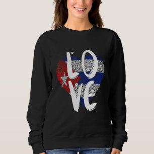 Sudadera Bandera de Cuba Cubano Orgullo Cubano