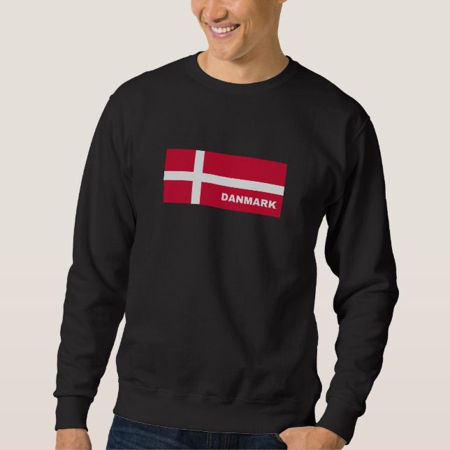 Sudadera Bandera de Dinamarca (Anverso)