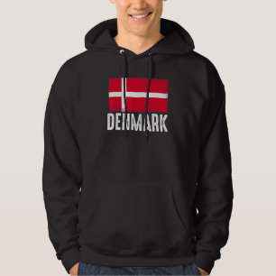 Sudadera Bandera de Dinamarca Equipo de Fútbol Danés Fútbol